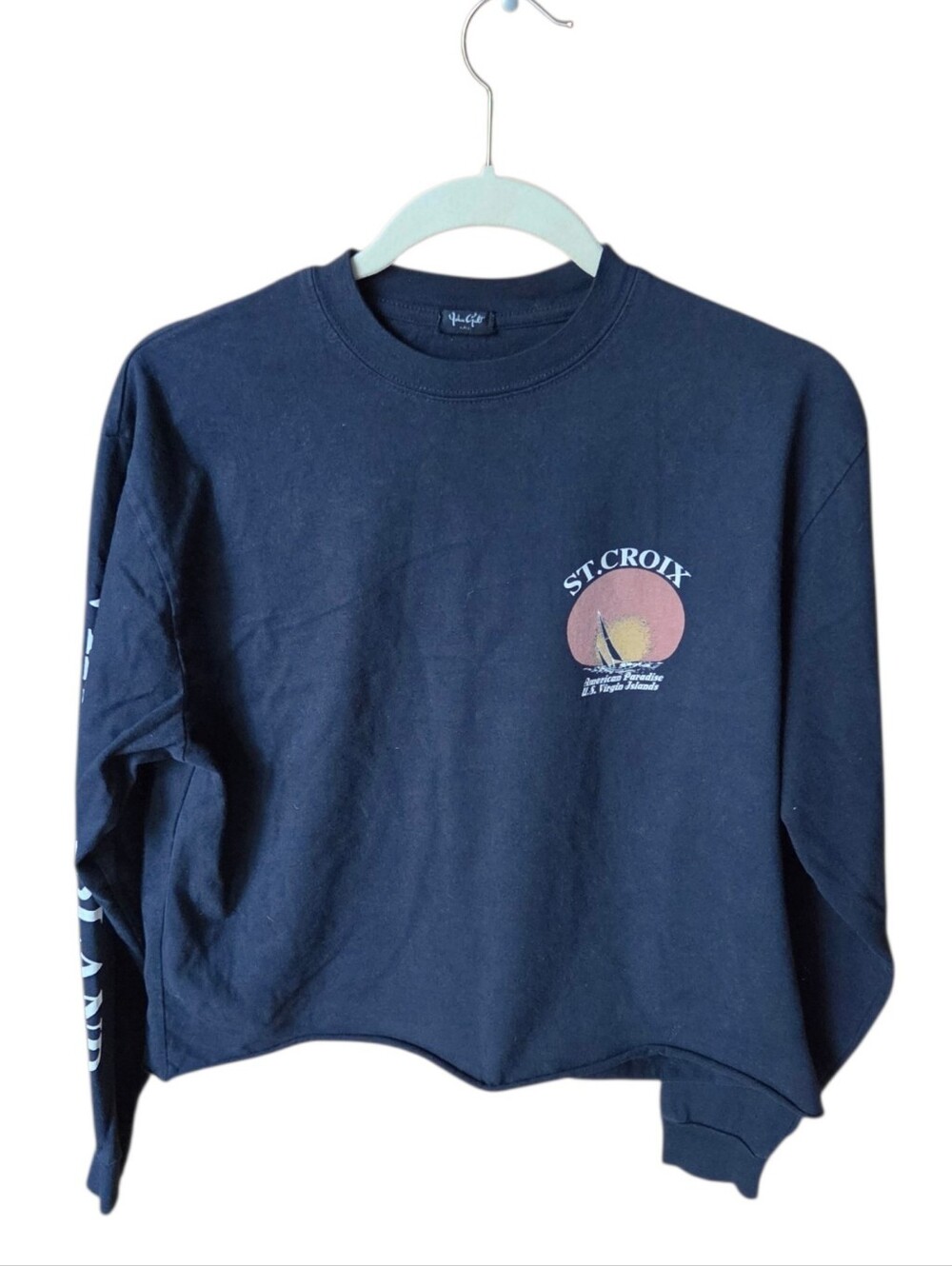 Brandy Melville Long Sleeve Black Graphic Tee
